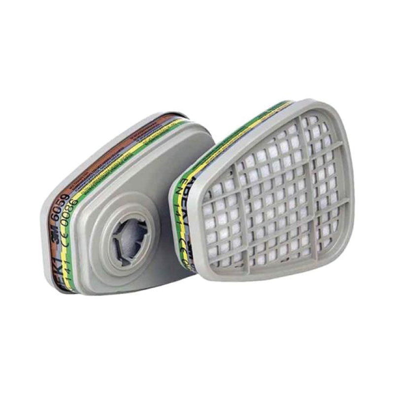 3M 6000 Respirator Cartridge ABEK1 Organic, Inorganic, Acid & Ammonia Each (Only Pack x 2)