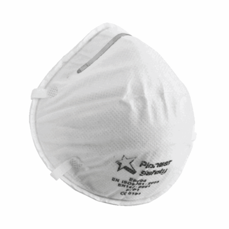 Pioneer Dust Mask FFP2 c/w Valve per box of 20 unitsmust be ordered in box of 20 units
