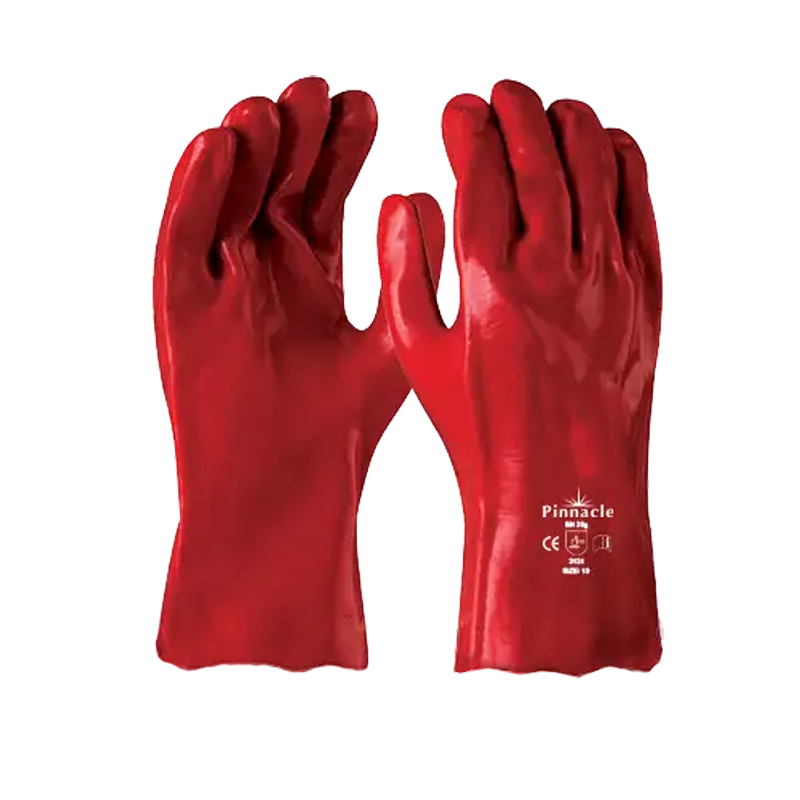 Red PVC 27cm open cuff