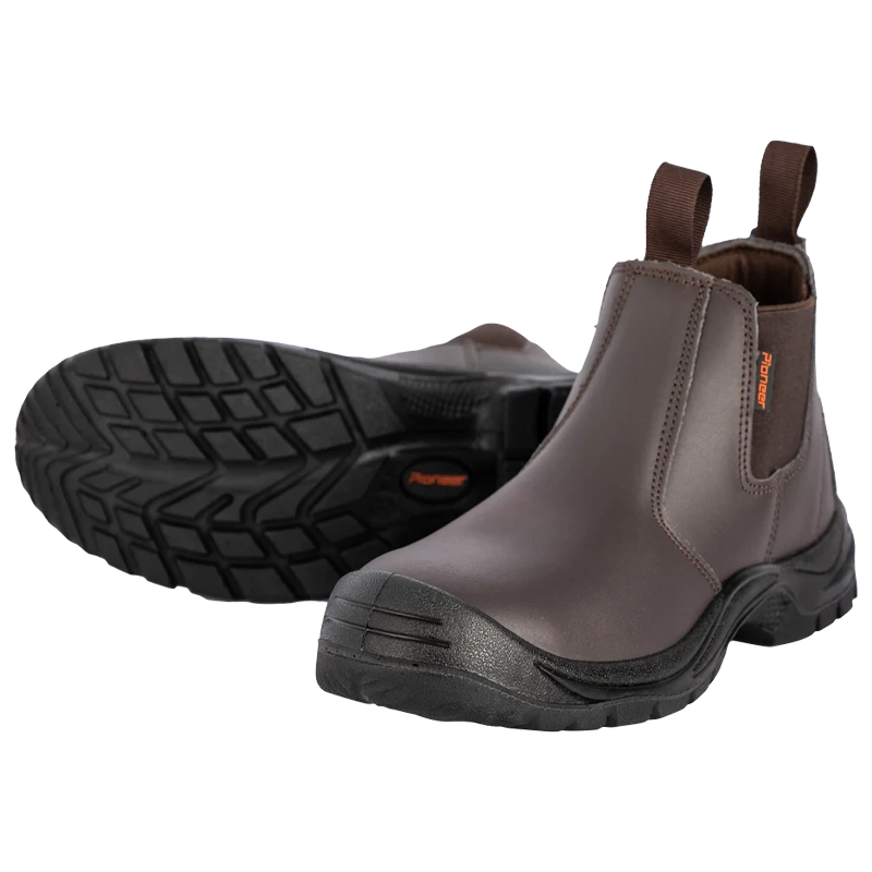 Pioneer Commander Chelsea Safety Boot BROWN - STC