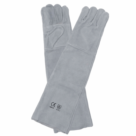 16'' chrome leather double palm glove