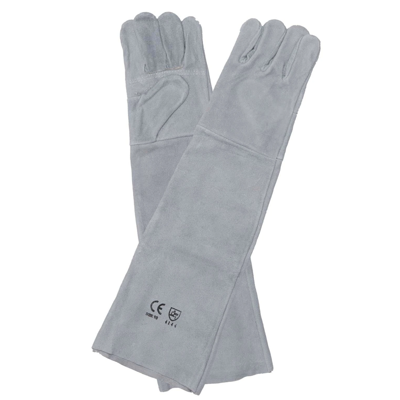 16'' chrome leather double palm glove