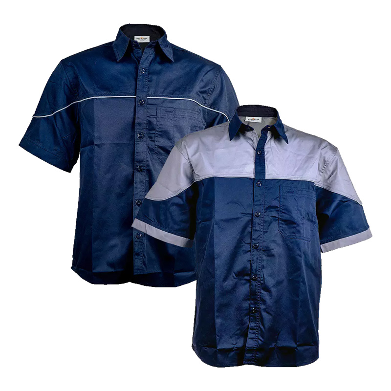 RACE SHIRT NAVY/GREY