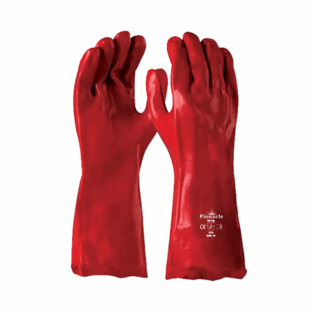 Red PVC 35cm open cuff