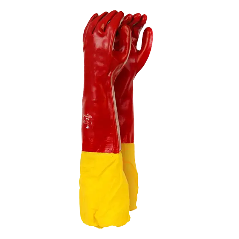 Red PVC 60cm Shoulder Lenghte c/w Yellow Attachment