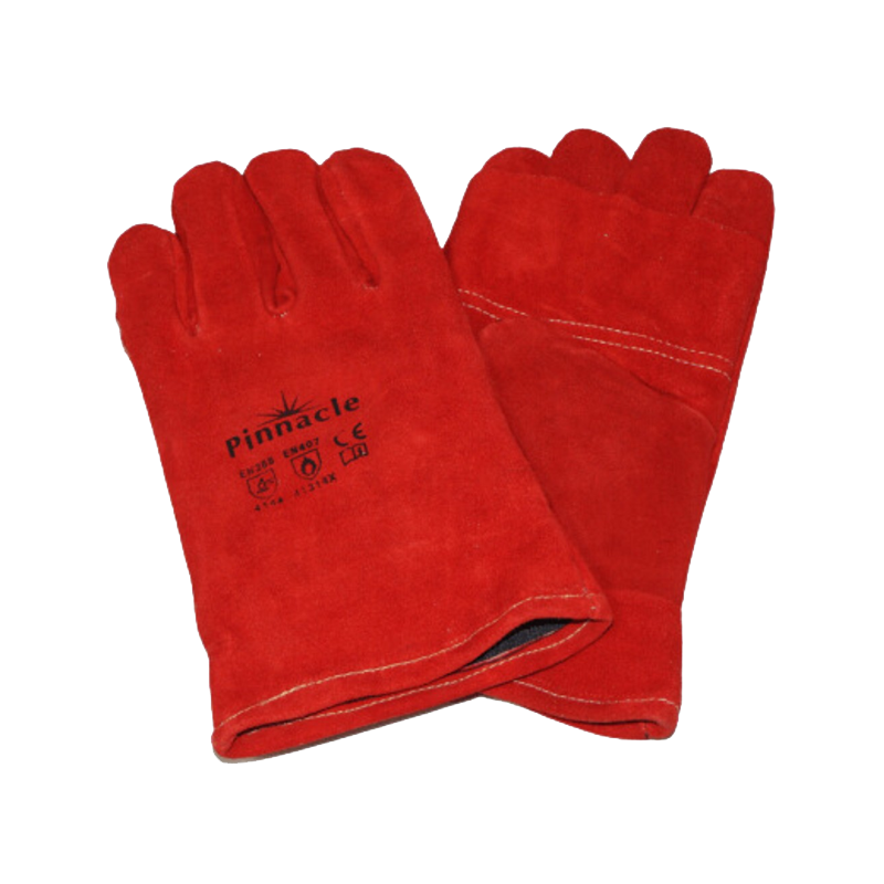 8" Red heat resist glove elbow KEVLAR stitch