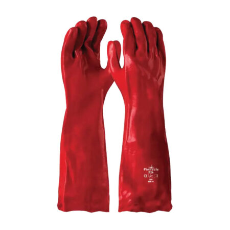 RED PVC 40cm OPEN CUFF