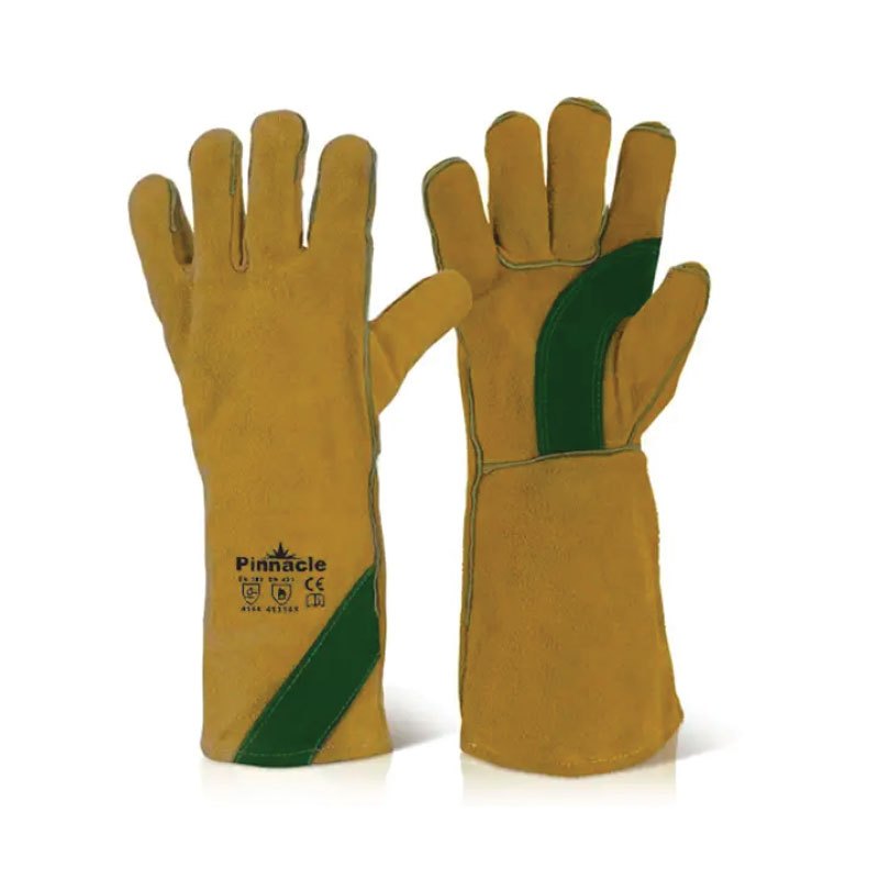 8" Yellow welding glove