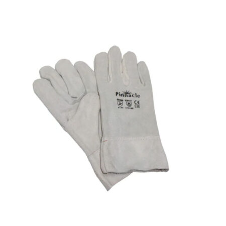 2.5'' chrome leather double palm glove