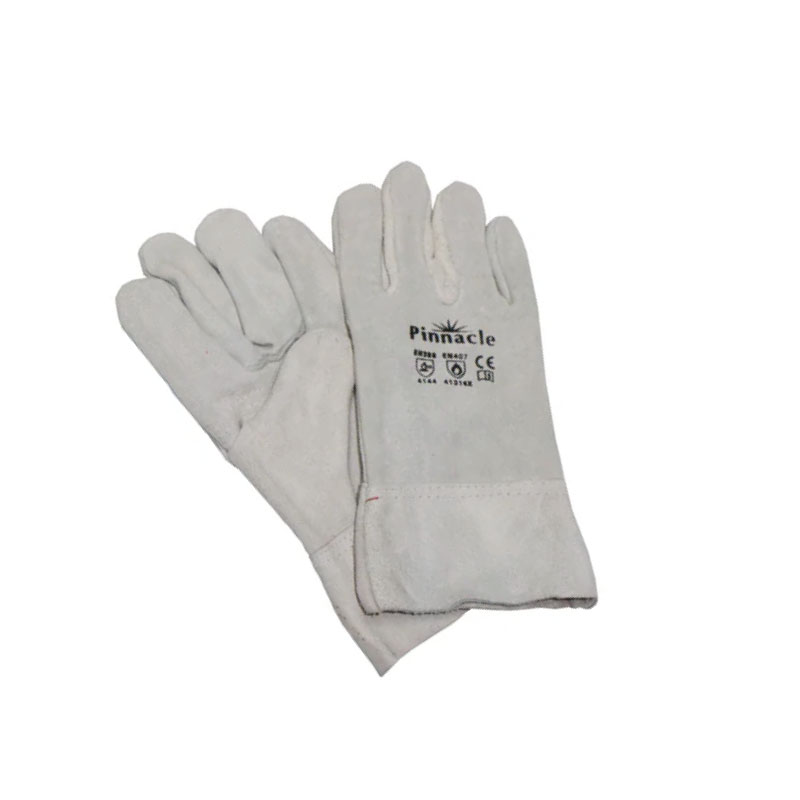 2.5'' chrome leather double palm glove
