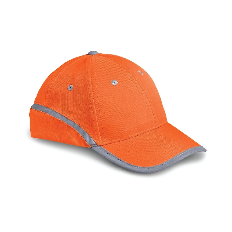 Hi-Viz Golf Cap with Reflective - Orange