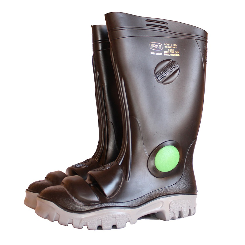 Stimela green dot with metaguard Gumboots
